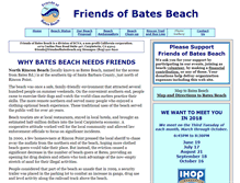 Tablet Screenshot of friendsofbatesbeach.org
